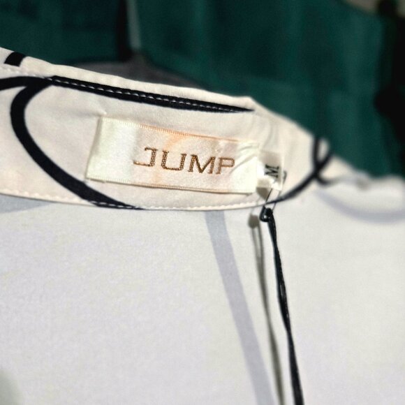 NWT JUMP Barcelona Black & White Abstract Maxi Dress - Size Medium - Picture 4 of 8